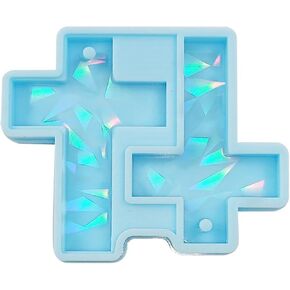 Blue Cross Earring Pendant Keychain Pendant Silicone Mold Jewelry Epoxy Resin Casting Mold Jewelry Casting Supplies