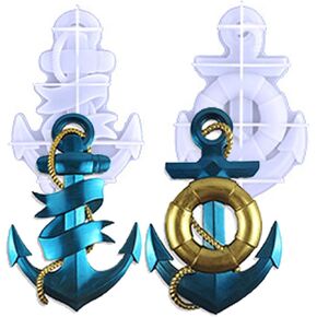 2 Set of Boat Anchor Wall Hanging Resin Mold Silicone Molds Epoxy Resin Anchor Shaped with Rope Lifebuoy Ship Anchor for Wall Decoration Office Home Living Room, Handmade DIY Making Decor Art Crafts