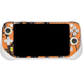 MightySkins Carbon Fiber Skin Compatible with Logitech G Cloud Gaming Handheld - Orange Camo | Protective, Durable Textured Carbon Fiber Finish | Easy to Apply | Made in The USA