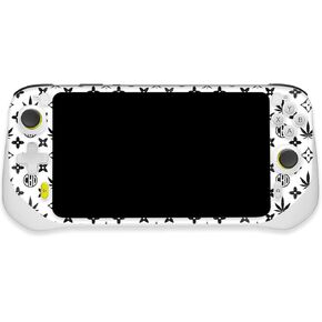 MightySkins Glossy Glitter Skin Compatible with Logitech G Cloud Gaming Handheld - CBD Black | Protective, Durable High-Gloss Glitter Finish | Easy to Apply | Made in The USA