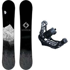 System MTN Men's Snowboard Package with System APX Bindings 2024