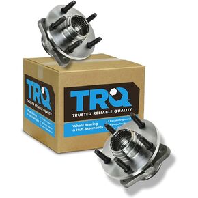 TRQ Front Wheel Hub Bearings Assembly Set Compatible with 1998-2000 Ford Ranger Mazda B3000 B4000