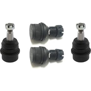 PartsW - 4 Pc Suspension Kit for Jeep Cherokee 1984-2001 / Grand Cherokee 1993-2004 / Comanche 1986-1992 all models + more Upper and Lower Ball Joints