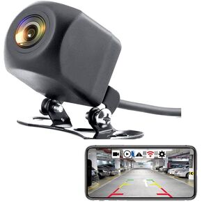 EVERSECU WiFi Backup Camera for iPhone and Android, Rear/Front View Camera for Car Truck SUV Pickup Trailer Van Rv Camper, Guide Lines On/Off