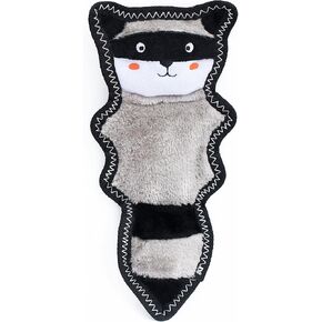 ZippyPaws ZP881 Z Stitch Skinny Peltz Raccoon Squeak Toy