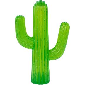 ZippyPaws ZippyTuff Dog Chew Toy - Durable Rubber Chew Toy, Puppy Teething Toys, Tough & Squeaky Toys for Small, Medium, & Large Dogs, Flexible TPR Material - Cactus