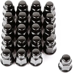 RealTruck Rugged Ridge | Wheel Lug Nut, Set of 20, 1/2-20, Black | 16715.23
