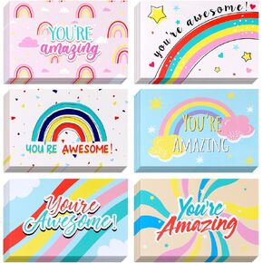 60 Pcs You Are Awesome Cards Postcards 4 x 6 Inches You Are Amazing Cards Thanks Employee Appreciation Postcards Certificates Preschool Awards for Kids Adults and Teacher Classroom School Supplies