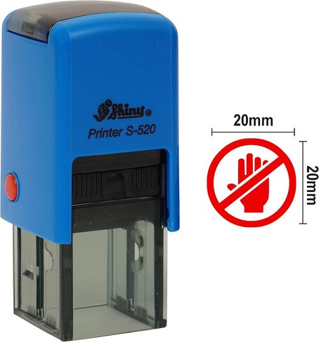 No Smoking Or Not Allowed Sign Icon Round Rubber Stamp Self Inking Shiny Mini Stamper 20 mm- Red Ink in Saudi Arabia