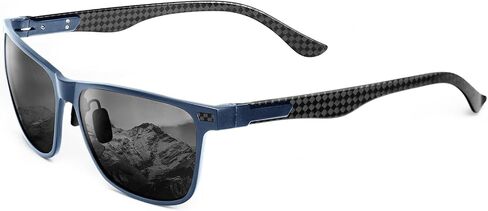 Carbon Fiber Polarized Sunglasses for Men Trendy Driving Sunglasses Shady Sun Glasses with UV Protection in Saudi Arabia