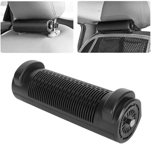 GLOGLOW USB Powered Bladeless Car Cooling Fan, Low Noise, High Cool Air, 3-speed Adjustable, Car Seat Fan for Trucks and other Vehicles (Black) in Saudi Arabia