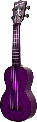 Kala KA-SWB-GN Waterman Soprano Ukulele - حزمة من إسفنج البحر باللون الأخضر غير اللامع مع حقيبة كبيرة، وموالف، وأقراص DVD التعليمية لأوستن بازار، وقطعة قماش تلميع in Saudi Arabia