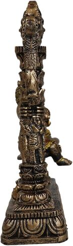 Ebros 9" Tall Hindu Supreme Elephant God Baby Ganesha Playing On Swing with Mooshika Rat below Statue Patron of Success Arts and Wisdom Hinduism Vastu Altar Decorative Accent in Saudi Arabia