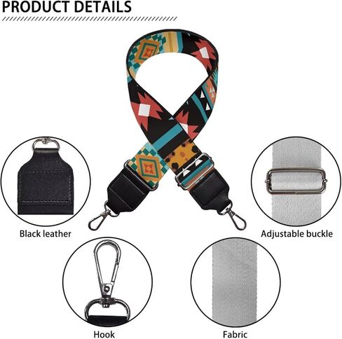 TODIYADDU Colorful Mushroom Star Interchangeable Straps Handbag Straps Crossbody Suitable for Outdoor Travel Mom Fit for Purses Canvas Bag Guitar Instrument in Saudi Arabia