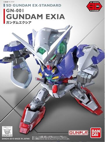 Bandai Hobby SD EX-Standard Gundam Exia Action Figure, Multi-colored, 8" (BAN202753) in Saudi Arabia