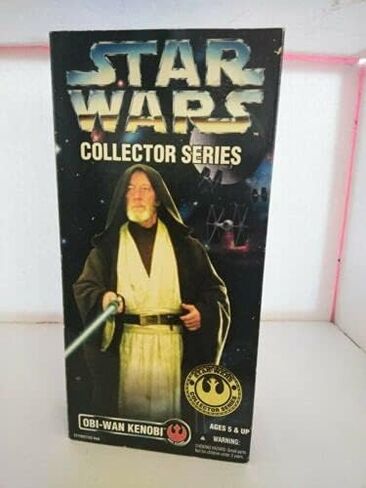 12 سلسلة Ben Obi-Wan Kenobi 2 مشبك حزام ذهبي بخلفية زرقاء فاتحة سلسلة Star Wars Collector من Star Wars in Saudi Arabia