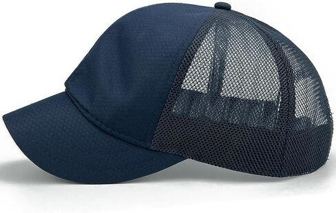 Mesh Back Short Brim Baseball Caps for Men Short Bill Hats for Women Ponytail Umpire Fitted Running Outdoor Sports in Saudi Arabia