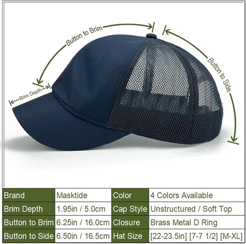 Mesh Back Short Brim Baseball Caps for Men Short Bill Hats for Women Ponytail Umpire Fitted Running Outdoor Sports in Saudi Arabia