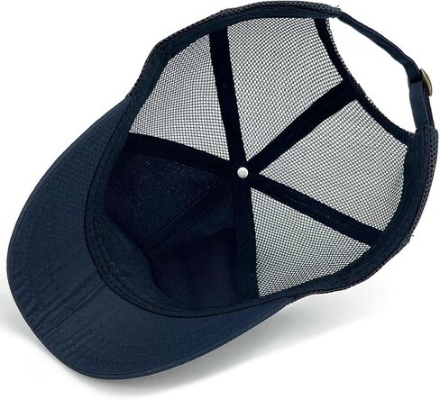 Mesh Back Short Brim Baseball Caps for Men Short Bill Hats for Women Ponytail Umpire Fitted Running Outdoor Sports in Saudi Arabia