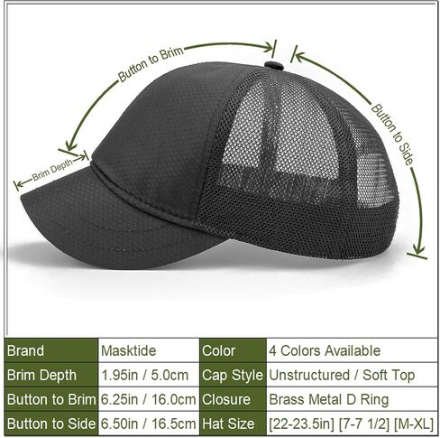Mesh Back Short Brim Baseball Caps for Men Short Bill Hats for Women Ponytail Umpire Fitted Running Outdoor Sports in Saudi Arabia