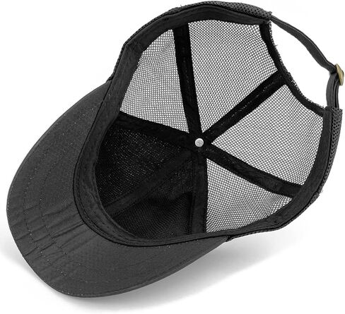 Mesh Back Short Brim Baseball Caps for Men Short Bill Hats for Women Ponytail Umpire Fitted Running Outdoor Sports in Saudi Arabia