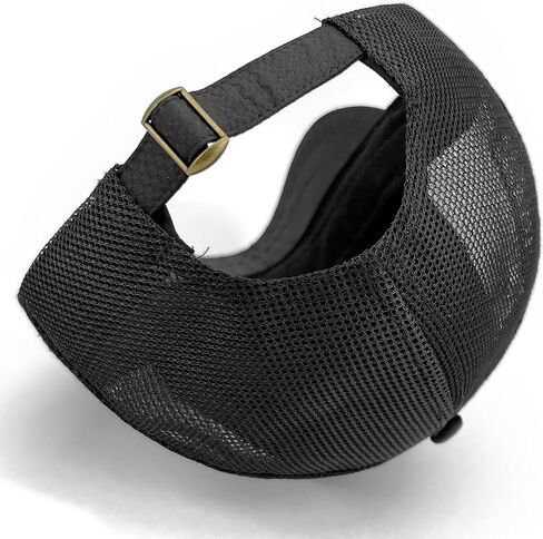 Mesh Back Short Brim Baseball Caps for Men Short Bill Hats for Women Ponytail Umpire Fitted Running Outdoor Sports in Saudi Arabia