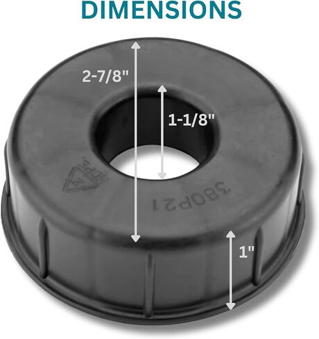 3" to 1" Core Adapter (2-Pack) for Label, Sticker, & Kraft Paper Rolls. Allows Label Rolls with 3' Cores to be Mounted on Dispensers - Compatible with 1" Axles in Saudi Arabia