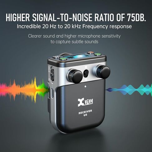 نظام ميكروفون Xvive U6 اللاسلكي لكاميرات DSLR والكاميرا الرقمية والهواتف الذكية in Saudi Arabia