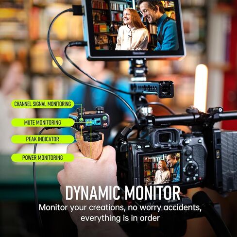 نظام ميكروفون Xvive U6 اللاسلكي لكاميرات DSLR والكاميرا الرقمية والهواتف الذكية in Saudi Arabia