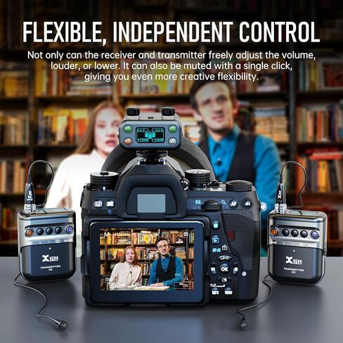 نظام ميكروفون Xvive U6 اللاسلكي لكاميرات DSLR والكاميرا الرقمية والهواتف الذكية in Saudi Arabia