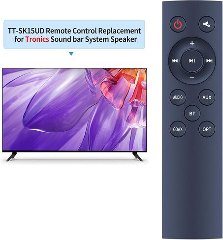 Replacement Remote Control Compatible for TT TaoTronic Soundbar 2.1 Channel Sound Bar TT-SK15UD TT-SK015 TT-SK016 TT-SK017 in Saudi Arabia
