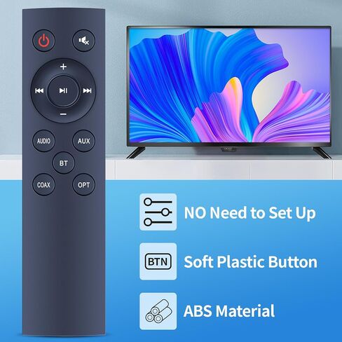 Replacement Remote Control Compatible for TT TaoTronic Soundbar 2.1 Channel Sound Bar TT-SK15UD TT-SK015 TT-SK016 TT-SK017 in Saudi Arabia