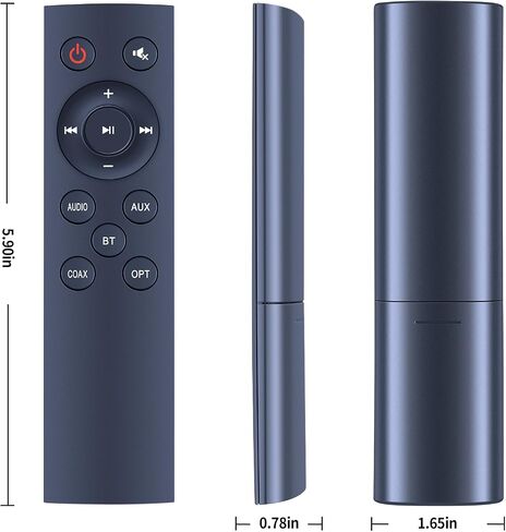 Replacement Remote Control Compatible for TT TaoTronic Soundbar 2.1 Channel Sound Bar TT-SK15UD TT-SK015 TT-SK016 TT-SK017 in Saudi Arabia
