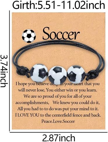 Birthday Gifts for Son Daughter Basketball Soccer Baseball Rugby Tennis softball volleyball Bracelet for s Graduation Gift in Kuwait