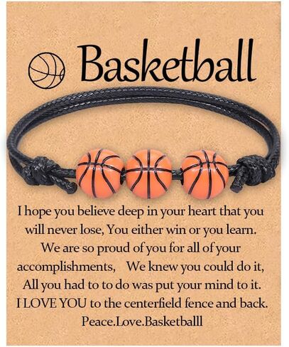 Birthday Gifts for Son Daughter Basketball Soccer Baseball Rugby Tennis softball volleyball Bracelet for s Graduation Gift in Kuwait