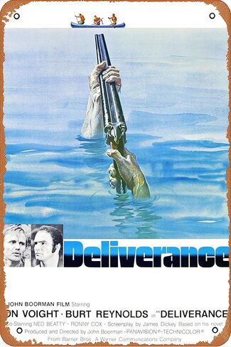 Deliverance Movie Poster Retro Metal Tin Sign 8x12 Inch in Saudi Arabia