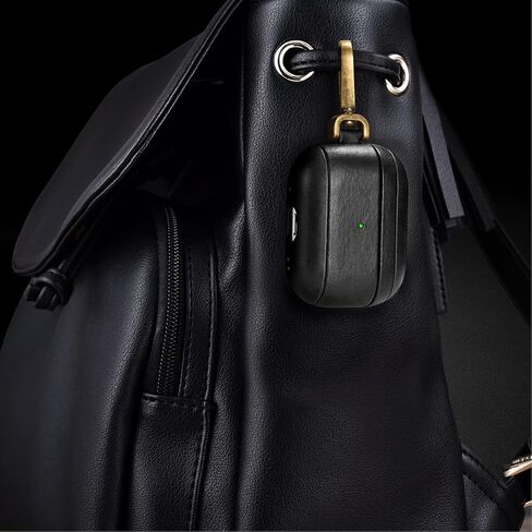 ICARER AirPod Pro 2 Case, Premium Genuine Leather Portable Case for AirPod Pro 2nd Generation (Black) in Saudi Arabia