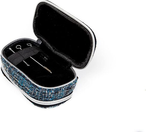DIME BAGS Pod Padded Travel Case with Key Chain Clip | Protective Hemp Pouch with Padded Interior (5 Inch, Aqua) in Kuwait