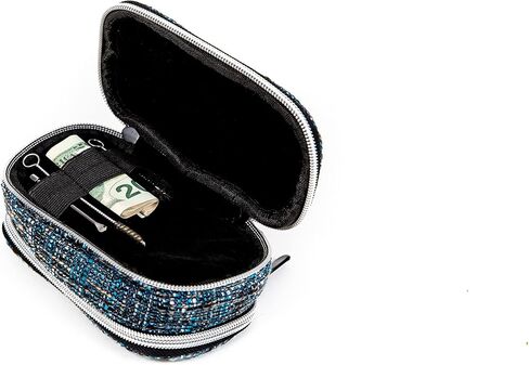 DIME BAGS Pod Padded Travel Case with Key Chain Clip | Protective Hemp Pouch with Padded Interior (5 Inch, Aqua) in Kuwait