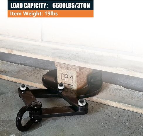 Pallet Puller Clamp 2200lbs 1 Ton Small Tree Puller Tool, Stump Puller, Pallet Grabber Black, Compatible with Chain/Strap with Hooks for Lifting/Pulling in Saudi Arabia