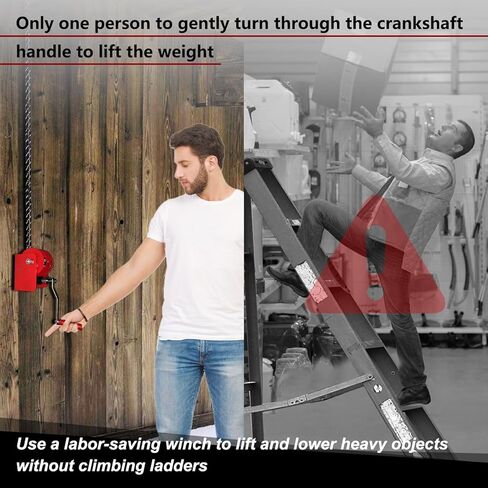 Overhead Garage Storage Lift, Heavy-duty Ceiling Mounted Garage Storage Lift System for Organization - Supports 8-16ft Ceilings, 300lbs Weight, Compatible Bronco, Wrangler (Deck Not Includ) in Kuwait