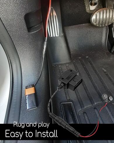 9V Powered OBD ll Connector Vehicle Memory Saver for Battery Replacement Disconnect Memory Storage, for ALL OBD 2 16-Pin Interface in Saudi Arabia