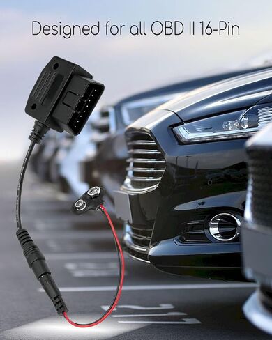 9V Powered OBD ll Connector Vehicle Memory Saver for Battery Replacement Disconnect Memory Storage, for ALL OBD 2 16-Pin Interface in Saudi Arabia