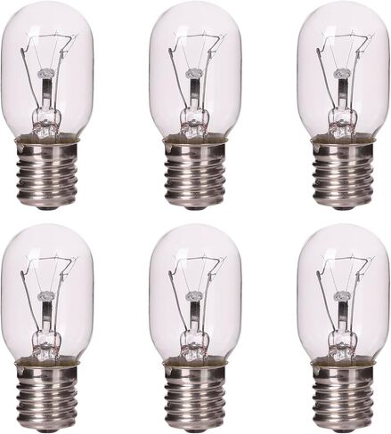 6 Pack Microwave Light Bulb 40 Watt 120V T8 Replacement Light Bulb E17 Standard Base Stove Light Bulbs Under Hood for Oven Stove Refrigerator Microwave in Saudi Arabia
