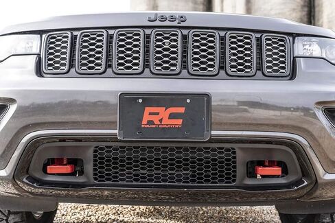 خطافات سحب مزورة من Rough Country لسيارة جيب جراند شيروكي 15-22 | الأحمر - RS133 in Saudi Arabia