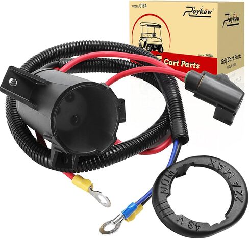Roykaw Golf Cart 48 Volts Charger DC Receptacle Kits Fits for Club Car Precedent or Tempo 2014-Up Electric Golf Cart, Fast Charging, OEM#10513740 in Kuwait