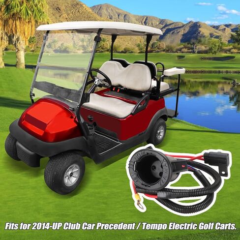 Roykaw Golf Cart 48 Volts Charger DC Receptacle Kits Fits for Club Car Precedent or Tempo 2014-Up Electric Golf Cart, Fast Charging, OEM#10513740 in Kuwait