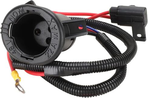 Roykaw Golf Cart 48 Volts Charger DC Receptacle Kits Fits for Club Car Precedent or Tempo 2014-Up Electric Golf Cart, Fast Charging, OEM#10513740 in Kuwait