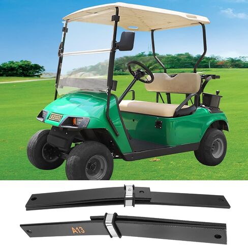Roykaw EZGO TXT نوابض أوراق أمامية لنماذج عربة الجولف بالغاز والكهرباء 2001-2003، تحل محل OEM # 70664-G01، 70664-G02، 70597-G03، 2 ورقة/شديدة التحمل in Saudi Arabia