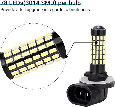 10L0L 2 Pack Golf Cart Headlight Bulb Lights for Yamaha EZGO Club Car DS Precedent, Drive 2, Super Bright Fog Light Replacement Bulbs Golf Cart Light Kit White in Saudi Arabia